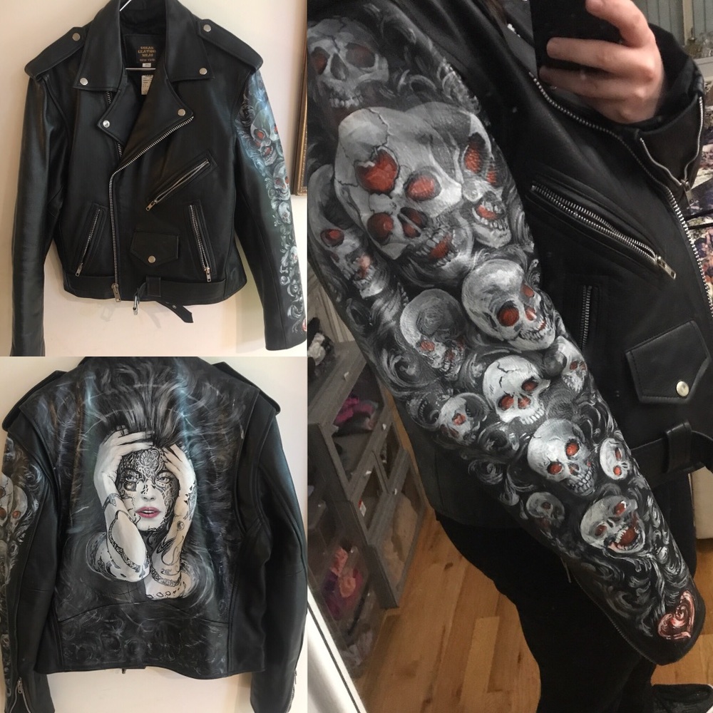 LADY OF AVALON CUSTOM LEATHER MOTORCYCLE JACKET